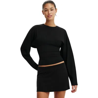 Cotton On Blair Batwing Long Sleeve In Black