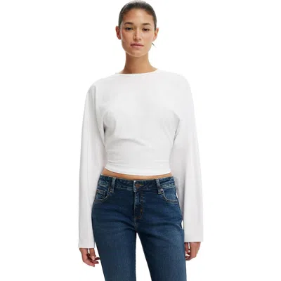 Cotton On Blair Batwing Long Sleeve In White