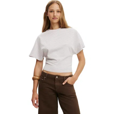 Cotton On Blair Batwing Short Sleeve Tee In Neutral