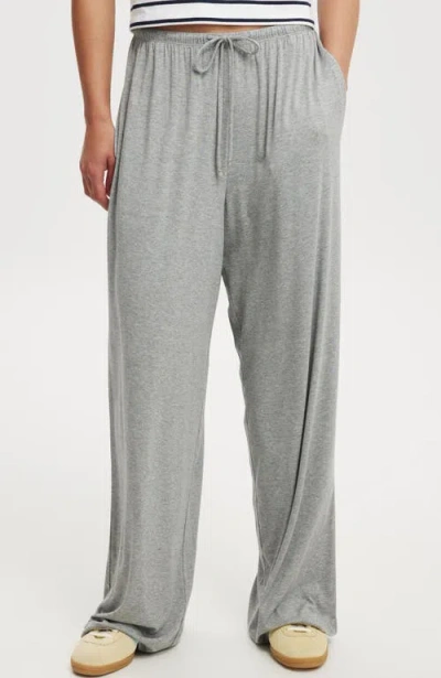 Cotton On Blair Wide Leg Pant In Grey Marle