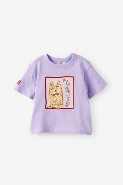 Cotton On Kids' Bluey Short Sleeve Tee In Purple