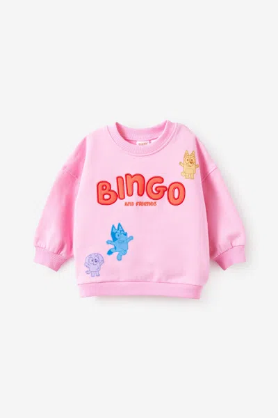 Cotton On Kids' Bluey Sweater In Pink