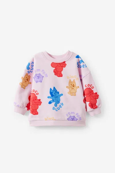 Cotton On Kids' Bluey Sweater In Pink