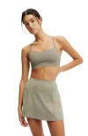 Cotton On Body 365 Keyhole Crop In Dusty Khaki