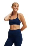 Cotton On Body 365 Keyhole Crop In Heritage Blue