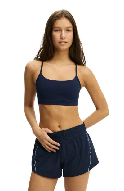 Cotton On Body Active 365 Keyhole Crop In Blue