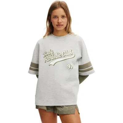Cotton On Body Active Ballpark Oversized Graphic Tshirt