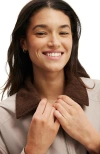 Cotton On Body Active Contrast Collar Oversized Jacket In Neutral