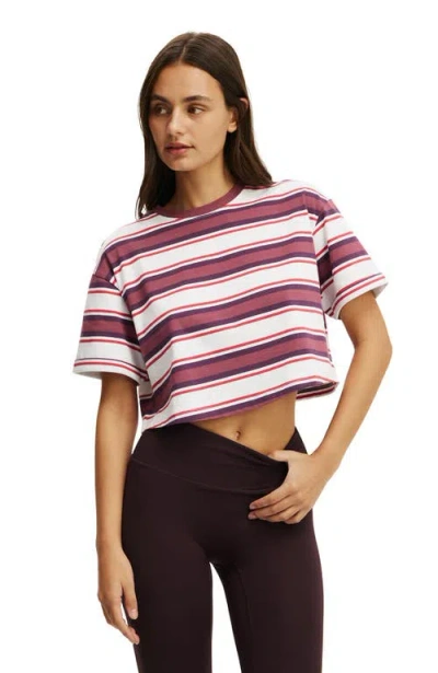 Cotton On Body Active Cropped Graphic Active Tee In Animal Print