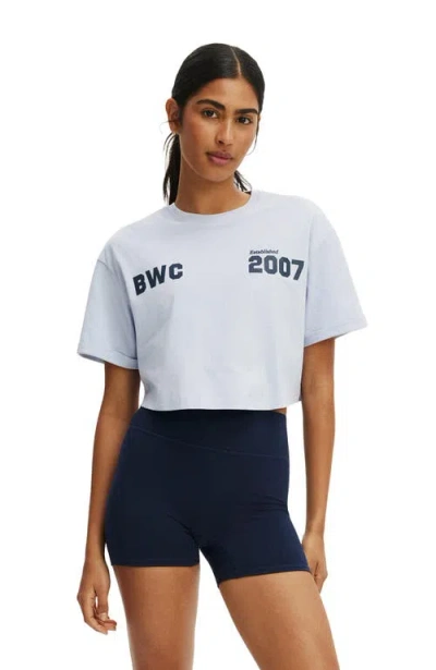 Cotton On Body Active Cropped Graphic Active Tee In White