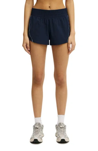 Cotton On Body Active Curve Hem Short In Blue