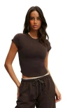 Cotton On Body Active Curved Hem Baby Tee In Brown