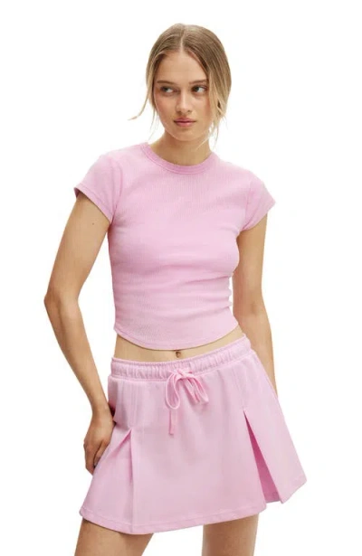 Cotton On Body Active Curved Hem Baby Tee In Pink