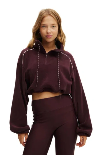 Cotton On Body Active Explorer Polar Fleece Half Zip Jumper In Brown