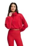 Cotton On Body Active Explorer Polar Fleece Half Zip Jumper In Red