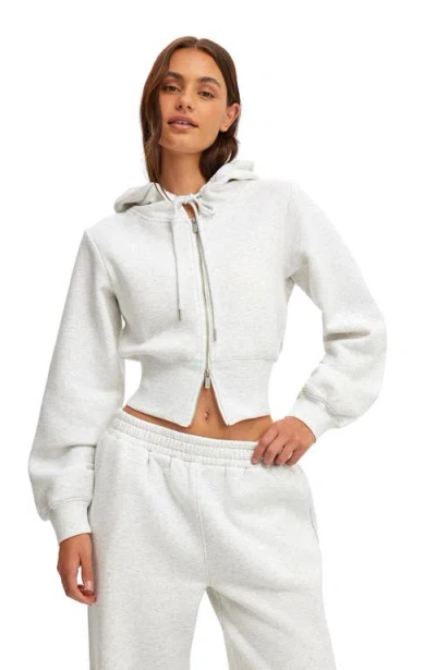 Cotton On Body Active Fleece Contour Zip Through In White