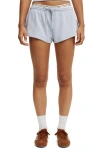 Cotton On Body Active Fleece Micro Short In Blue