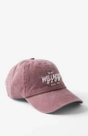 Cotton On Body Active Graphic Cap In Deep Red Bwc