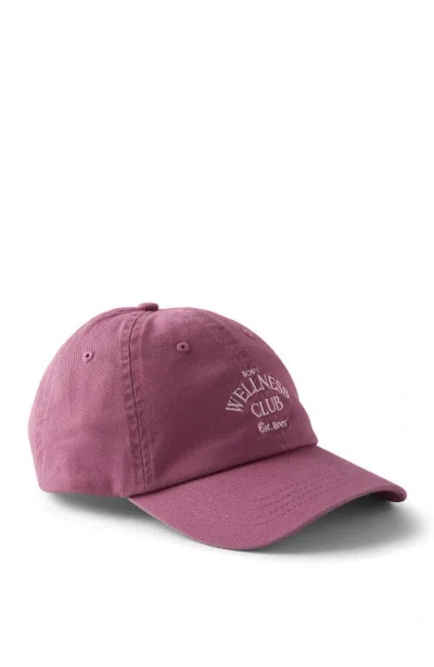 Cotton On Body Active Graphic Cap In Washed Sangria Cherry Dream