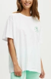 Cotton On Body Active Graphic Tshirt In Whitesocial Club