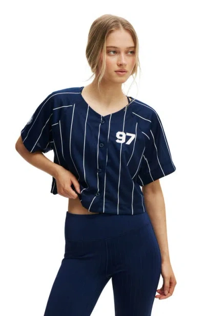 Cotton On Body Active Mesh Raglan Graphic Tee In Multi