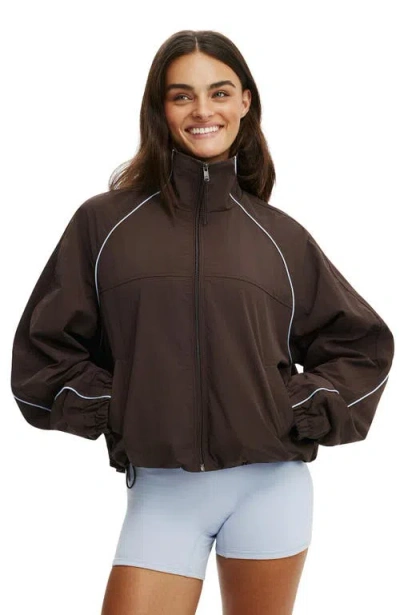 Cotton On Body Active Offside Windbreaker In Brown