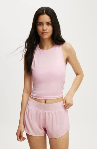Cotton On Body Active Open Back Muscle Tank In Pink
