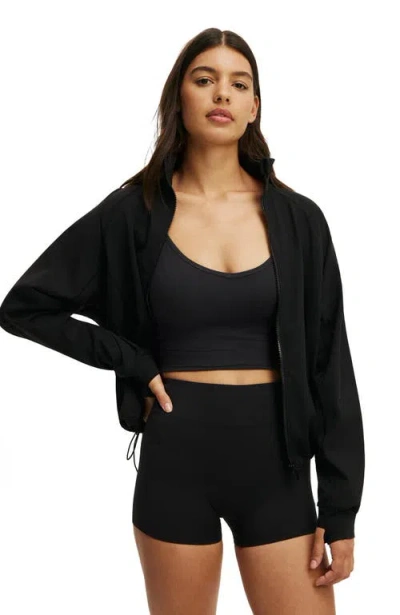 Cotton On Body Active Oversized Track Jacket In Black