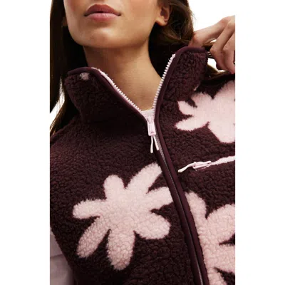 Cotton On Body Active Peak Soft Fleece Vest In Brown