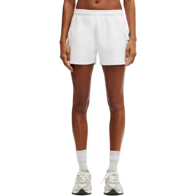 Cotton On Body Active Plush Cargo Short In White
