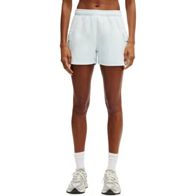 Cotton On Body Active Plush Cargo Short In Blue