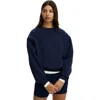 Cotton On Body Active Plush Crew Sweatshirt In Blue