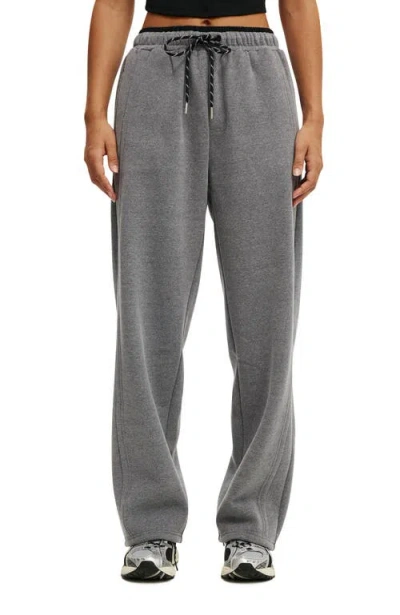Cotton On Body Active Plush Double Waistband Sweatpant In Gray