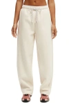 Cotton On Body Active Plush Double Waistband Sweatpant In White