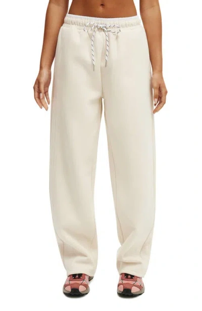 Cotton On Body Active Plush Double Waistband Sweatpant In White