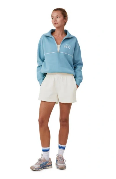 Cotton On Body Plush Essential Gym Short In Coconut Milk