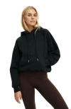 Cotton On Body Active Plush Essential Raglan Hoodie In Black