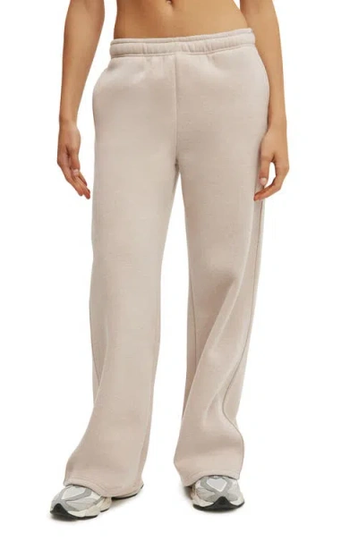 Cotton On Body Active Plush Essential Straight Leg Sweatpant In Brown