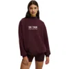 Cotton On Body Active Plush Mock Neck Sweatshirt In Burgundy