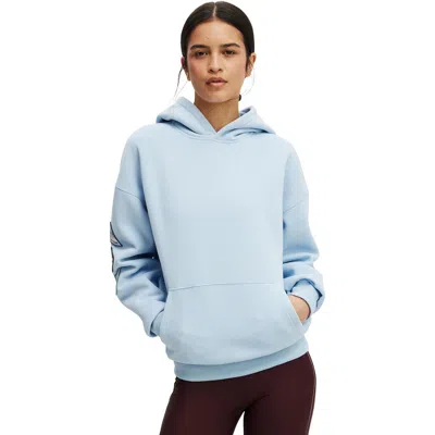 Cotton On Body Active Plush Premium Graphic Hoodie In Blue