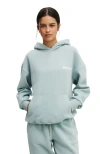 Cotton On Body Active Plush Premium Graphic Hoodie In Blue