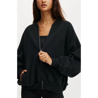 Cotton On Body Active Plush Zip Through Bomber