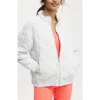 Cotton On Body Active Quilted Zip Through In Cloudy Grey Marle