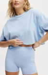 Cotton On Body Active Relaxed Cropped Tshirt In Windsurfer Lemon Icing