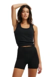 Cotton On Body Active Rib Tank In Black