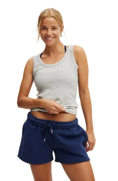 Cotton On Body Active Rib Tank In Grey Marle