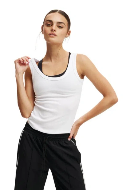 Cotton On Body Active Rib Tank In White