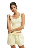 Cotton On Body Active Rib Tank In Yellow Pear