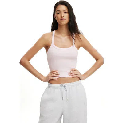 Cotton On Body Active Rib T-bar Cropped Tank In Neutral