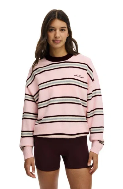 Cotton On Body Active Slouchy Knit Sweater In Pink